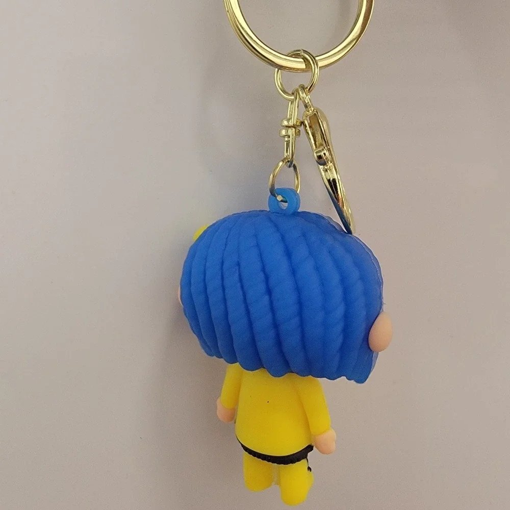 NEW Coraline & Beldam Keychain Charm 3D Silicone Button Eyes Or Purse Charm 2 Pc